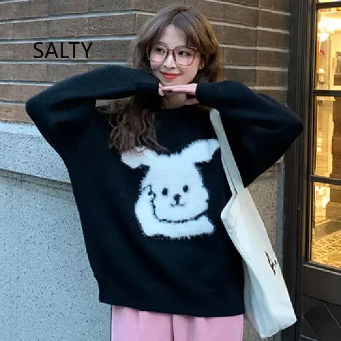 Pull femme 2025 automne et hiver nouveau Design coréen doux gluant polyvalent haut tricoté