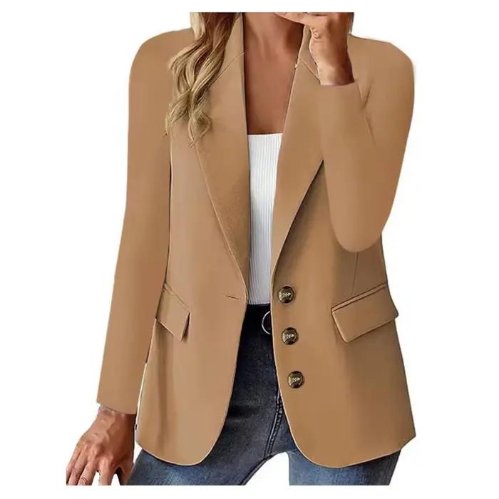 Cardigan à manches longues costume veste femme Ropa décontracté De Mujer Roupa Feminina Casaco Feminino robe Blazer