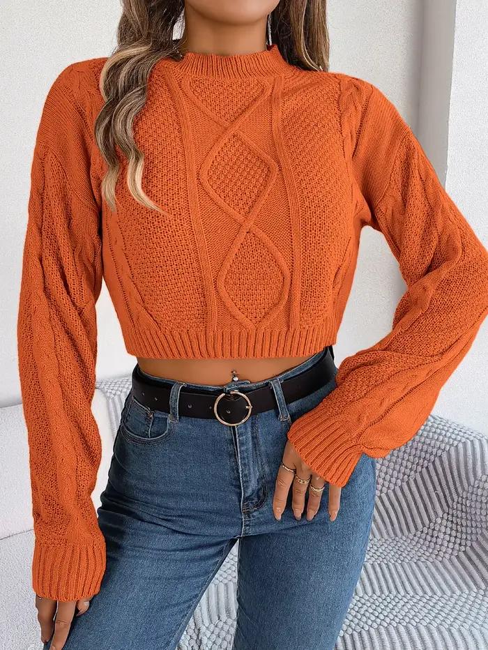Pull court d'hiver pour femme