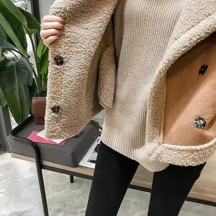 Gilet en fourrure d'agneau pour femme