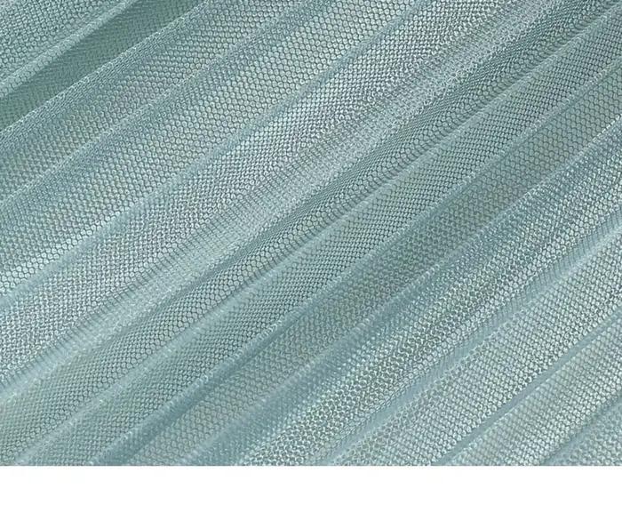 Jupe en maille plissée dégradée à taille élastique pour femmes