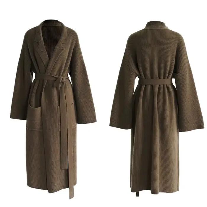 Cardigan à manches longues vintage pour femmes
