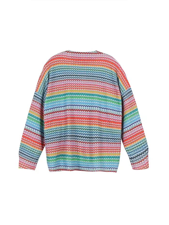 Pull tricoté à col rond pour femme