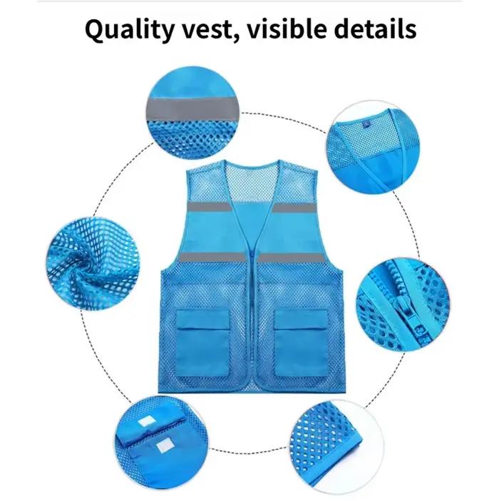 Gilet en maille respirante personnalisé avec impression de logo