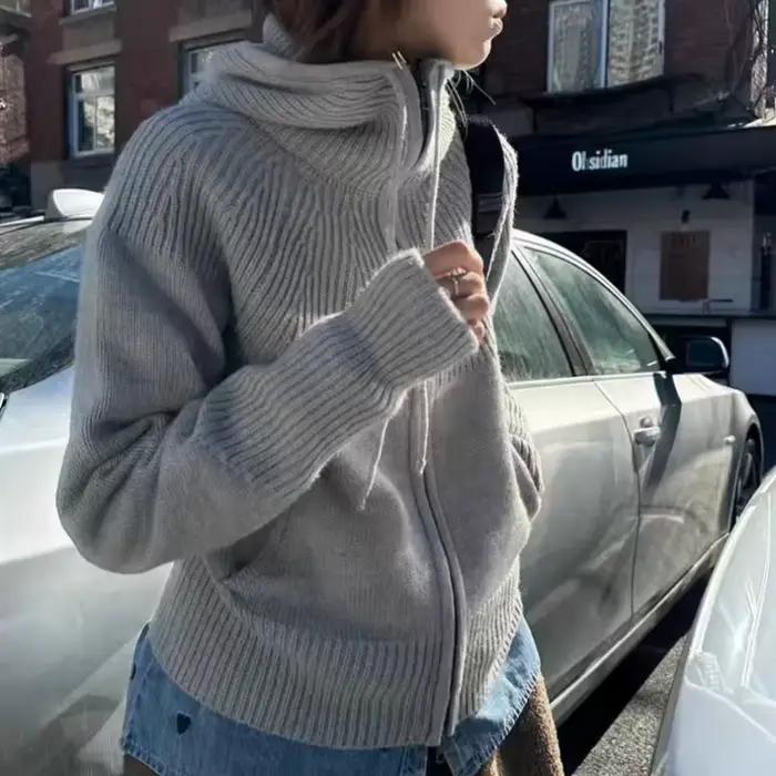 Cardigan tricoté en cachemire 100% pour femme