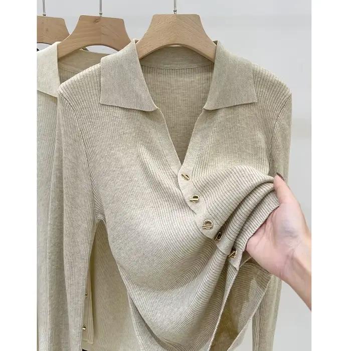 Cardigan en tricot à col en V