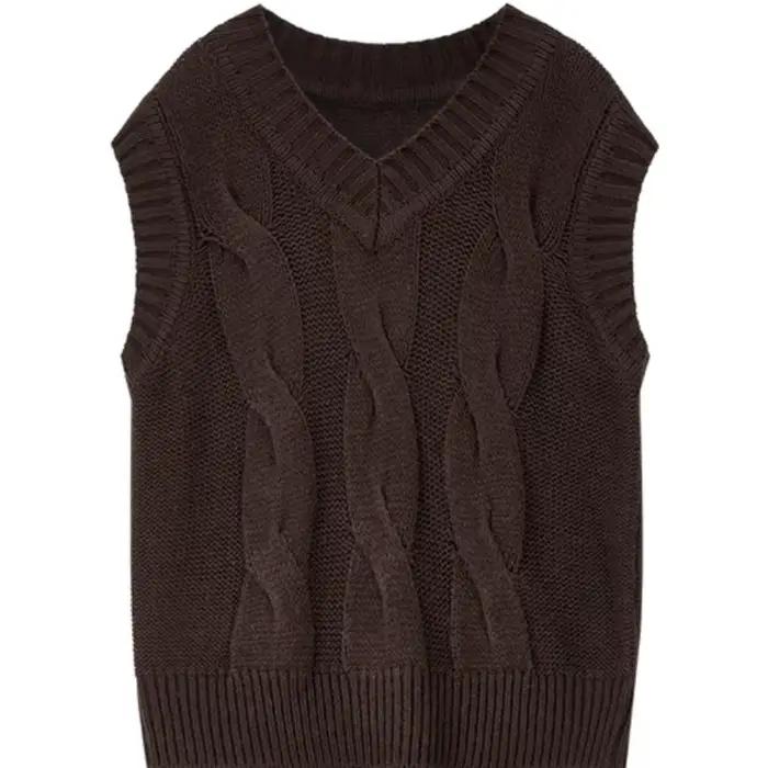 Gilet pull sans manches en laine mélangée SENTUBILA pour femme