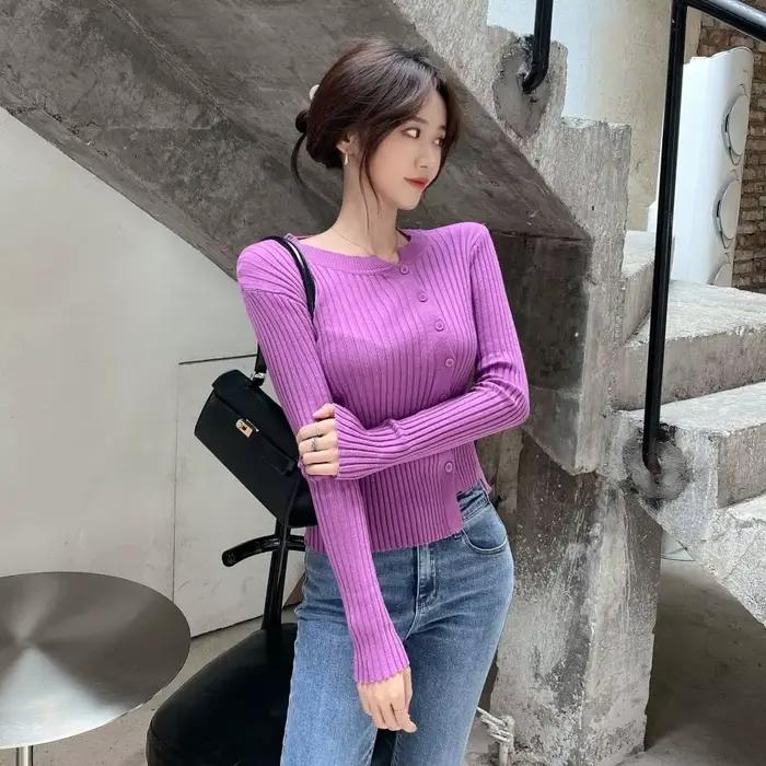 Mode Cardigan femme rayé pull Crochet Style coréen tricoté chandails mignon Vintage culture hauts Kawaii Cardigans pour les femmes