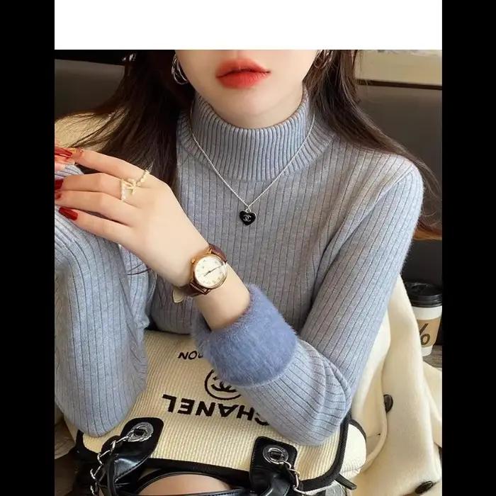 Pull à col mi-haut pour femme