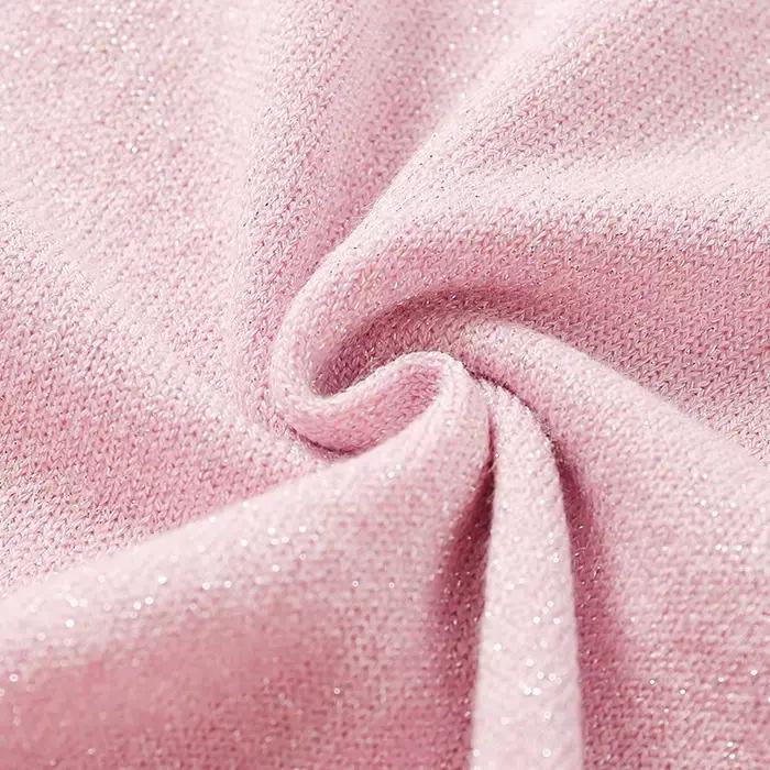 Dames pull femmes brillant Lurex tricot