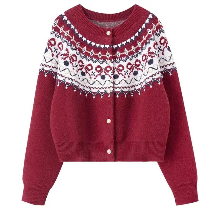 Cardigan Fair Isle SENTUBILA pour femme