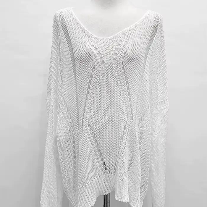 Pull en détresse pour femmes