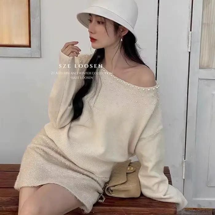 Pull à col unique pour femmes