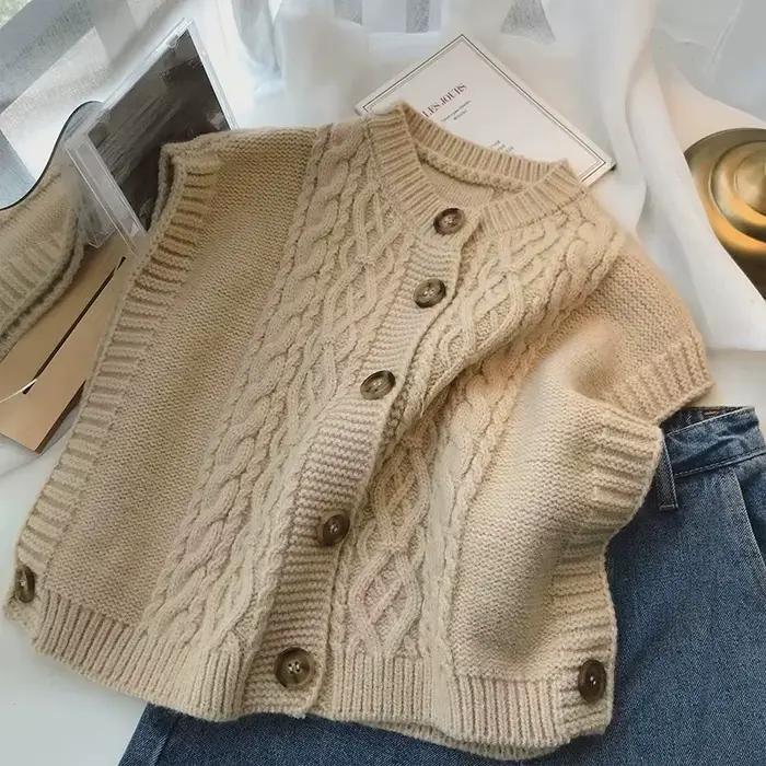 Pull en tricot torsadé pour femme