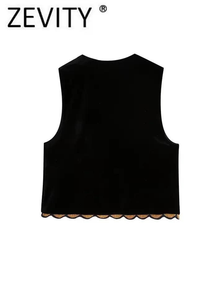Gilet en velours brodé de fleurs et paillettes pour femmes, style rétro vintage, polyvalent pour toutes les saisons et occasions spéciales