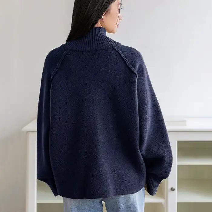 Cardigan en maille douce et épaisse pour femme