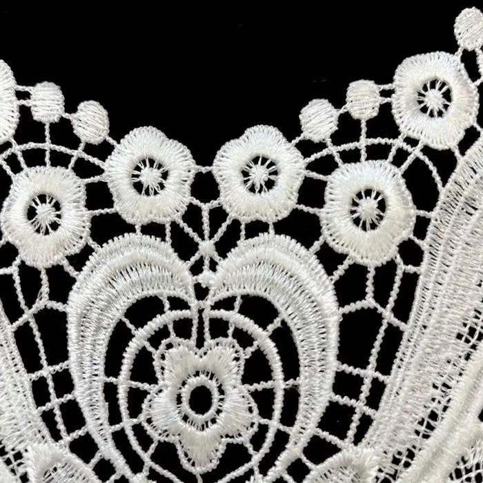 Col en dentelle creuse à broder soi-même motif floral accessoire vestimentaire faux col en dentelle décoration de vêtements pour femmes occasions spéciales