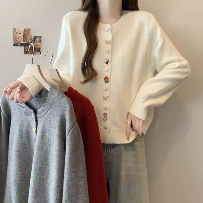 Le nouveau pull de couleur unie pour femmes