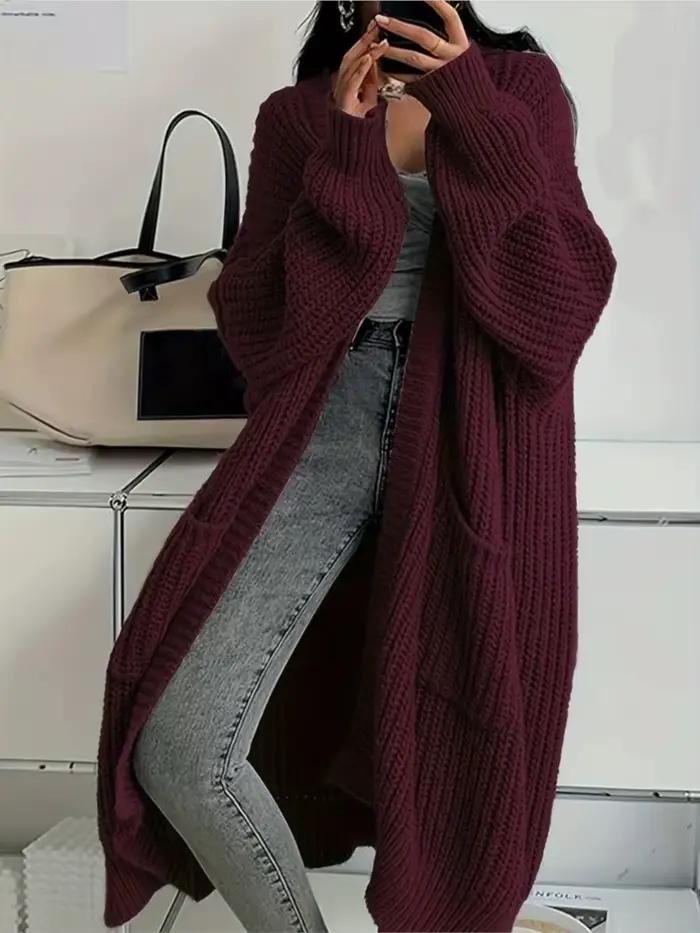 Cardigan en tricot décontracté pour femmes