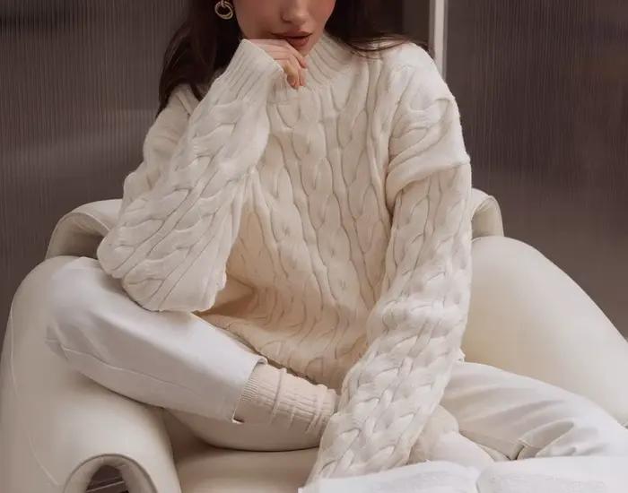 Pull à col haut 2025 automne et hiver nouveau Style