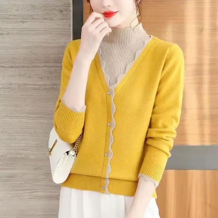Pull à col mi-haut pour femme