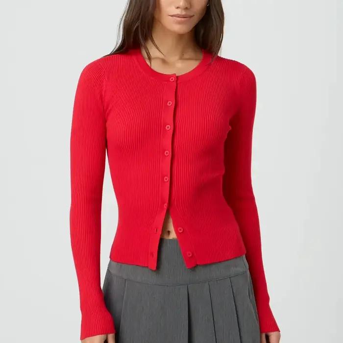 Cardigan côtelé pour femmes