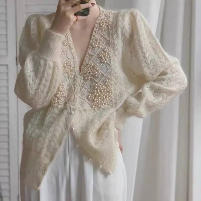 Cardigan en dentelle pour femmes
