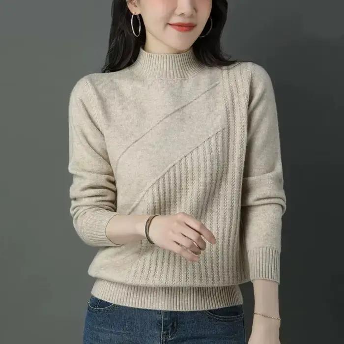 Pull à col mi-haut pour femme