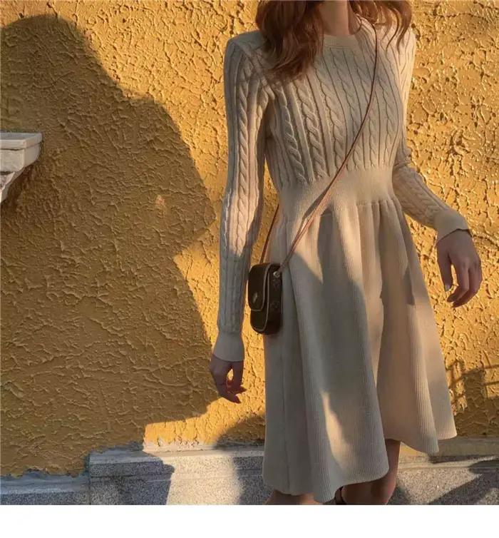 Robe tricotée pour femmes