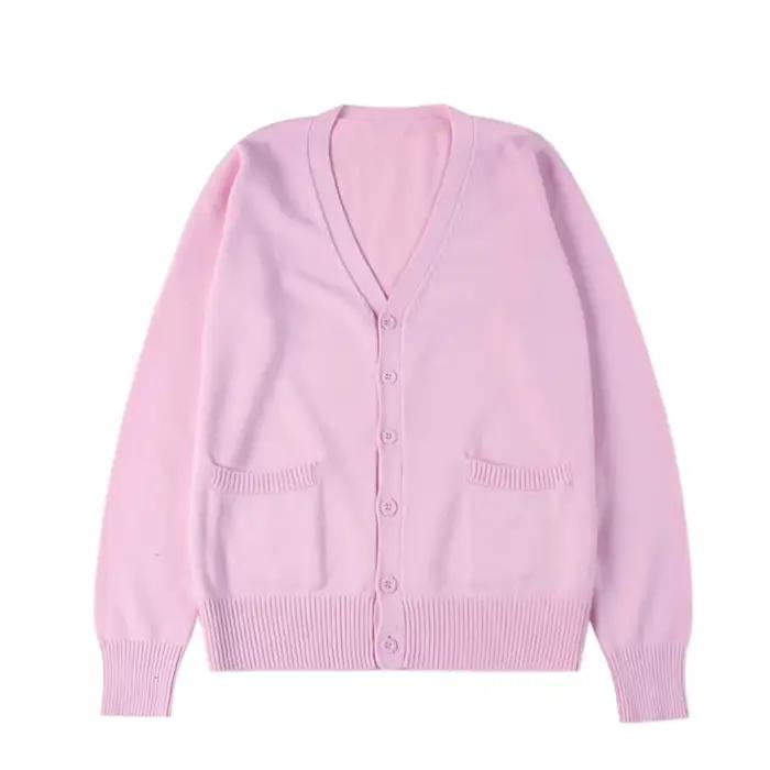 Nouveau Pull Uni Femme Tricoté Tendance Cardigan Fin Printemps Automne Manches Longues Veste Adulte Vêtements Slim XS-2XL