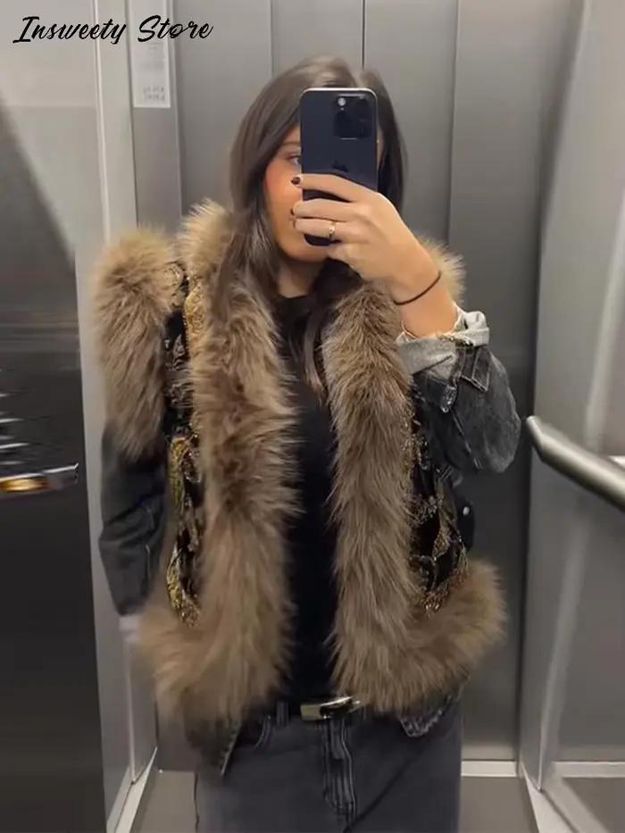 Gilet brodé à la mode pour femmes