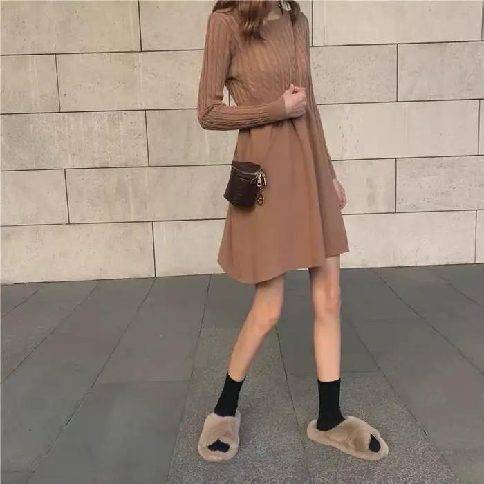 Robe tricotée pour femmes