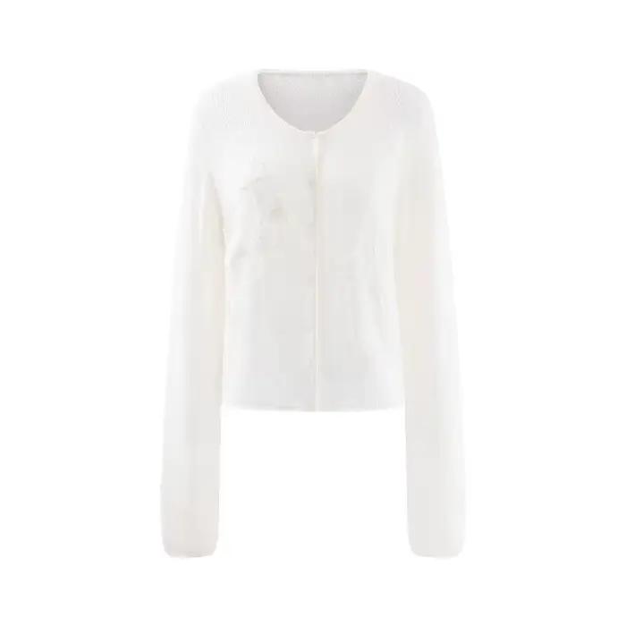 Cardigan en laine tricoté pour femme