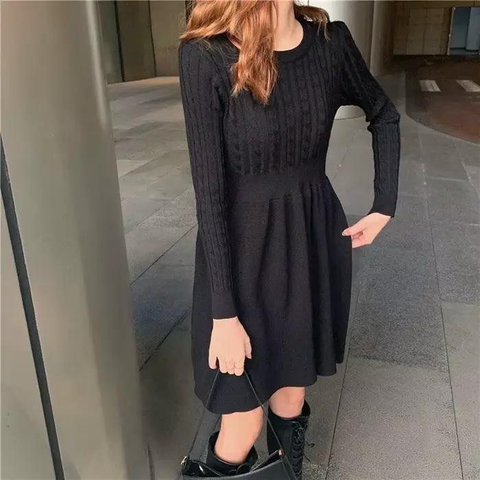 Robe tricotée pour femmes