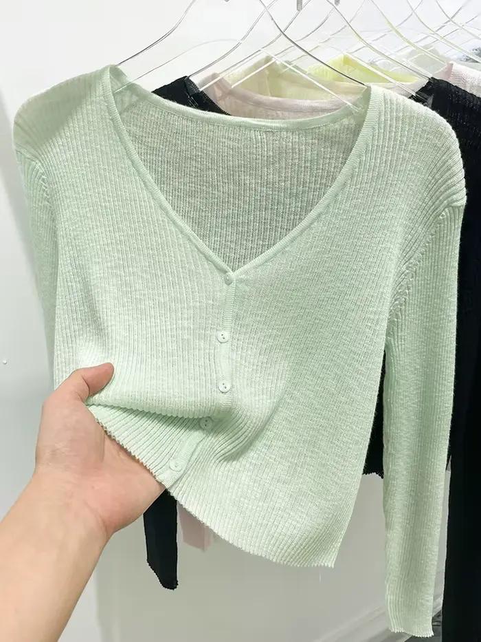 Cardigan Coréen Polyester Élégant Taille Unique Femmes Occasions Estivales Bureau Soirées