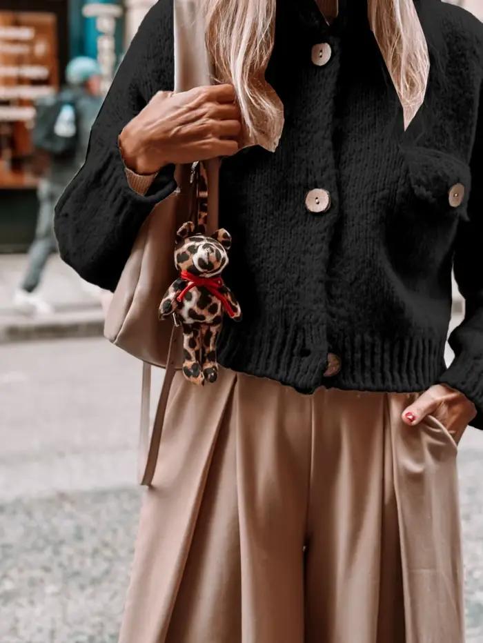 Pull tricoté décontracté à manches longues pour femme, automne et hiver 2025