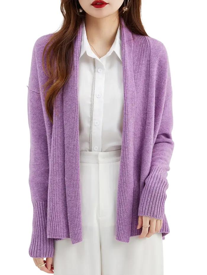 Cardigan en laine mérinos pour femme