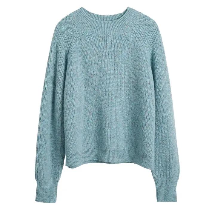 Pull en laine bleu pour femme OLrain
