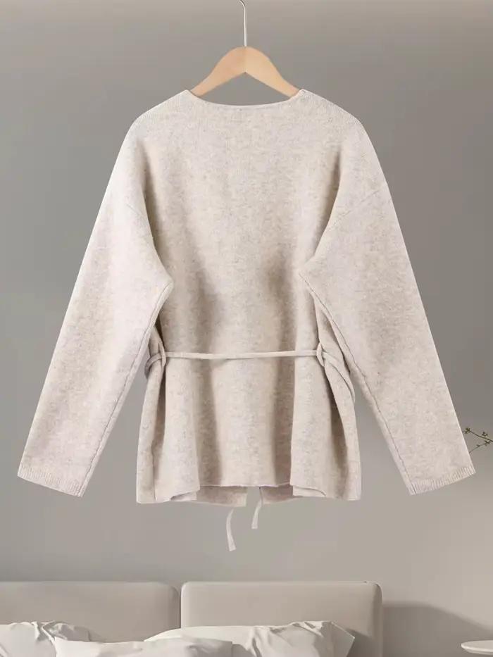 Cardigan en tricot décontracté pour femme