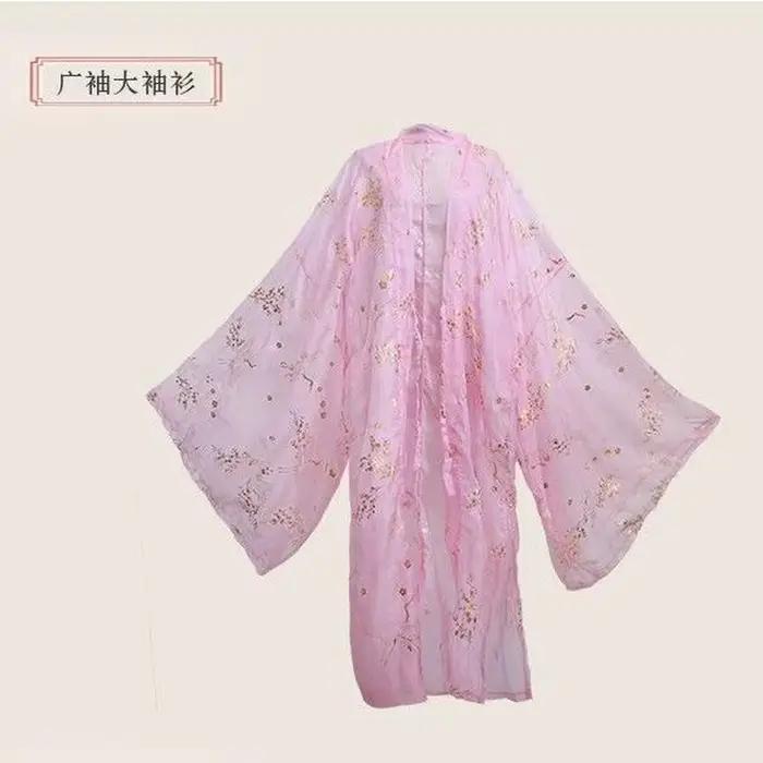 Cardigan Hanfu en mousseline de soie pour femme