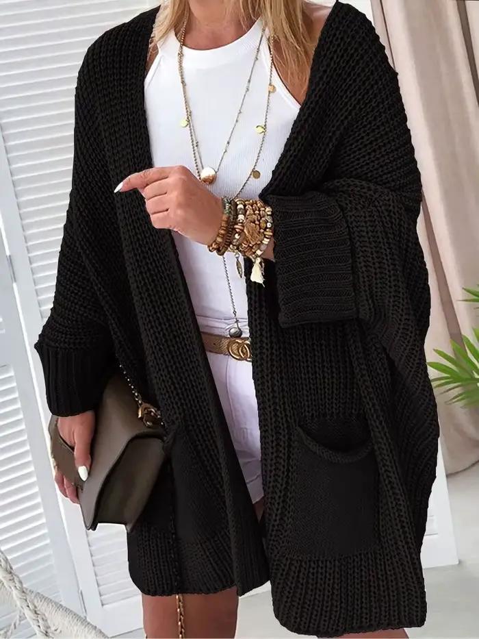 Cardigan Long UZZDSS en Polyester Style Décontracté pour Femmes Occasions Quotidiennes et Spéciales