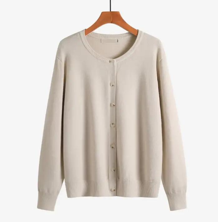 Cardigan en cachemire léger femme élégant chaud pour hiver travail affaires mélange coton décontracté ocassions spéciales confortable à offrir pour femme usages multiples styles divers