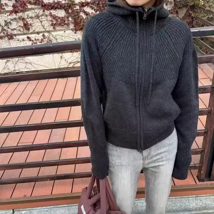 Cardigan tricoté en cachemire 100% pour femme