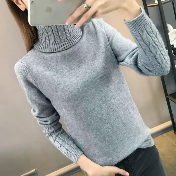 Pull à col roulé pour femme