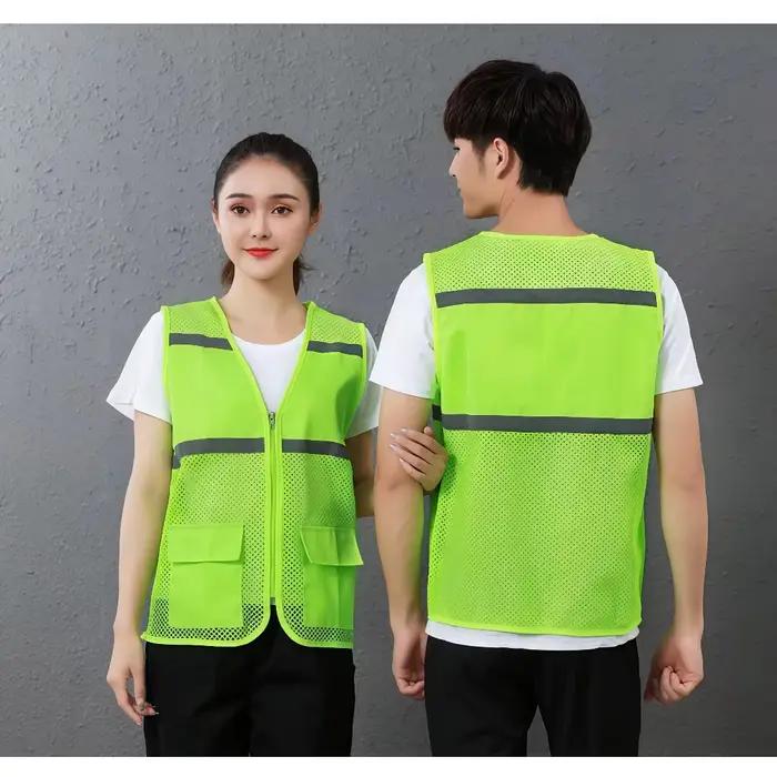Gilet en maille respirante personnalisé avec impression de logo