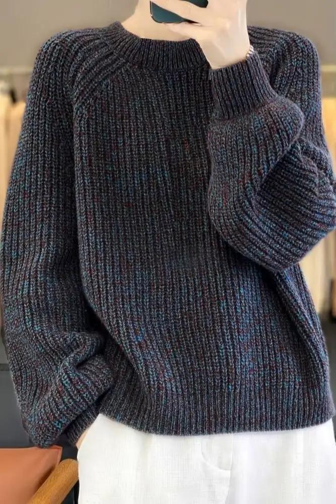 Pull en tricot à manches princesse pour femmes