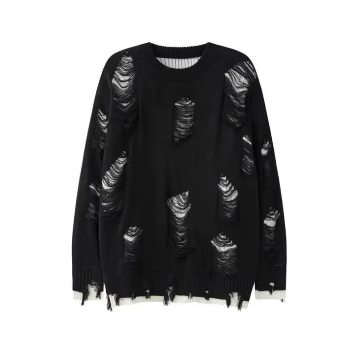 Pull ample à manches longues pour femme, manteau tricoté, automne