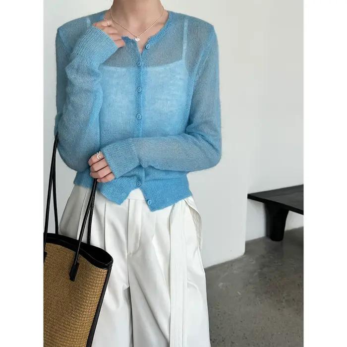 Pull en laine et mohair pour femme 2026