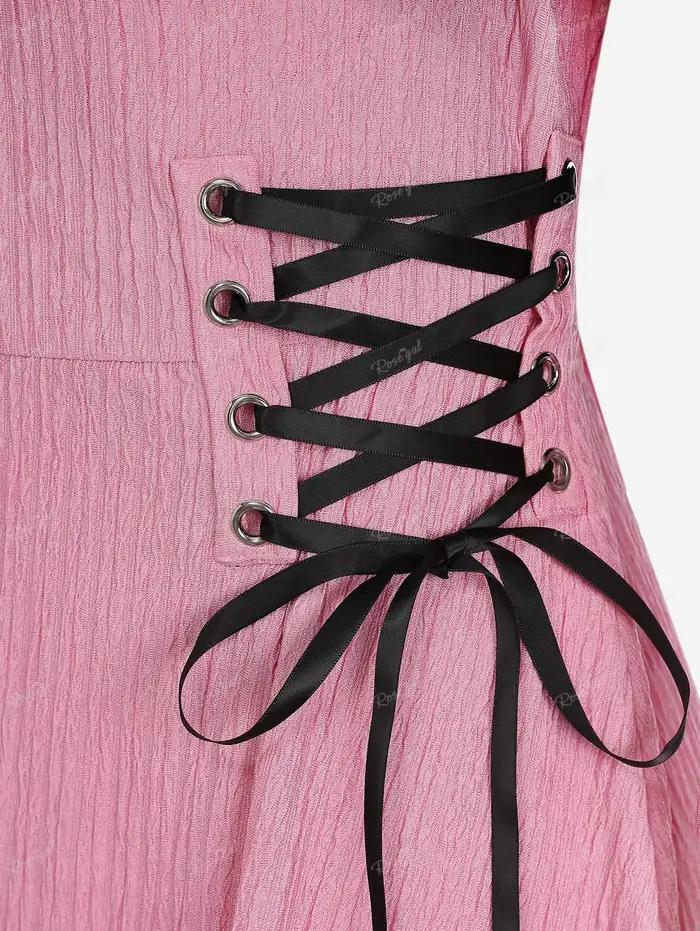 Robe pull texturée patchwork grande taille pour femme