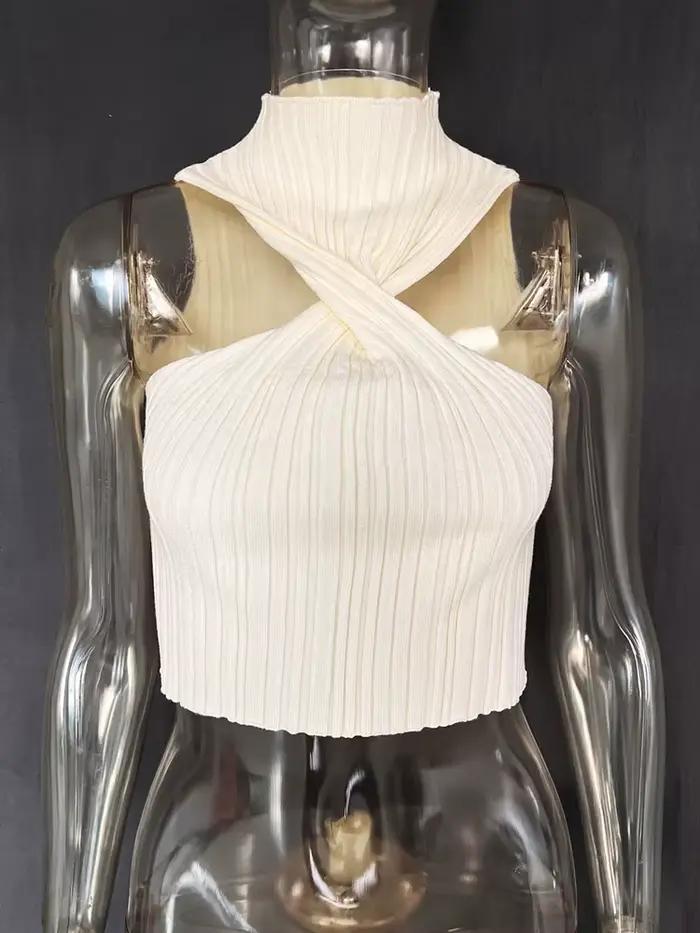 Tossy-Pull en tricot taille haute pour femme